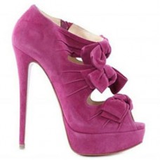 Kotníkové boty Christian Louboutin Madame Butterfly 140mm růžové