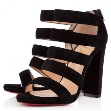 Kotníkové boty Christian Louboutin Mehari 120mm černé Kotníkové boty Christian Louboutin Mehari 120mm černé