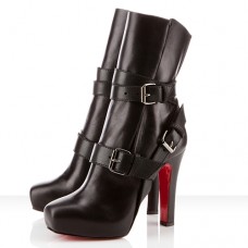 Kotníkové boty Christian Louboutin Guerriere 120mm černé Kotníkové boty Christian Louboutin Guerriere 120mm černé