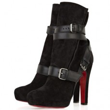 Kotníkové boty Christian Louboutin Guerriere 120mm černé Kotníkové boty Christian Louboutin Guerriere 120mm černé