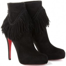 Kotníkové boty Christian Louboutin Rom 120mm černé Kotníkové boty Christian Louboutin Rom 120mm černé