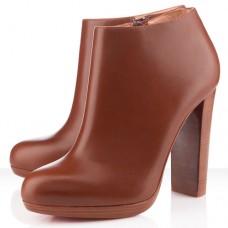 Kotníkové boty Christian Louboutin Rock And Gold 120mm Hnědé Kotníkové boty Christian Louboutin Rock And Gold 120mm Hnědé
