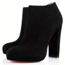 Kotníkové boty Christian Louboutin Rock And Gold 120mm v černé barvě Kotníkové boty Christian Louboutin Rock And Gold 120mm v černé barvě