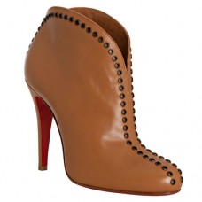 Kotníkové boty Christian Louboutin Catch Me 100mm Hnědé