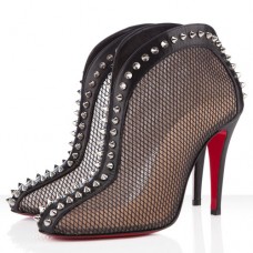 Kotníkové boty Christian Louboutin Bourriche 100mm černé