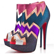 Kotníkové boty Christian Louboutin Ziggy 140mm Multicolor Kotníkové boty Christian Louboutin Ziggy 140mm Multicolor