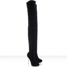 Christian Louboutin Big Lips stehenní boty 120mm černé