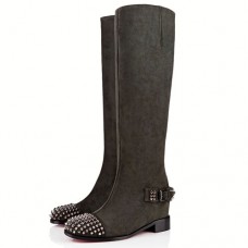 Kozačky Christian Louboutin Egoutina 40mm zelené Kozačky Christian Louboutin Egoutina 40mm zelené