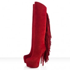 Christian Louboutin Interlopa 160mm boty marocké červené Christian Louboutin Interlopa 160mm boty marocké červené