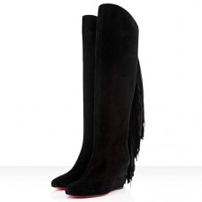 Kozačky Christian Louboutin Pouliche 80mm černé Kozačky Christian Louboutin Pouliche 80mm černé
