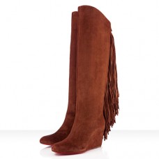 Christian Louboutin Pouliche 80mm boty hnědé Christian Louboutin Pouliche 80mm boty hnědé
