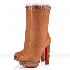 Christian Louboutin Step N Roll 140mm boty Camel Christian Louboutin Step N Roll 140mm boty Camel