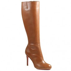 Kozačky Christian Louboutin Simple Botta 100mm Hnědé Kozačky Christian Louboutin Simple Botta 100mm Hnědé