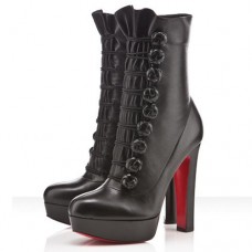 Christian Louboutin Chasseresse 140mm boty černé