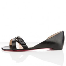 Christian Louboutin Atalanta Ploché Sandály Černé Christian Louboutin Atalanta Ploché Sandály Černé