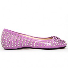 Christian Louboutin Big Kiss Studded Baleríny Růžové