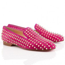 Christian Louboutin Rolling Spikes Mokasíny Rose Matador Christian Louboutin Rolling Spikes Mokasíny Rose Matador