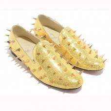 Christian Louboutin Rollergirl Mokasíny Zlaté Christian Louboutin Rollergirl Mokasíny Zlaté