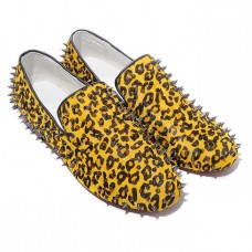 Christian Louboutin Rolling Spikes Mokasíny Žluté Christian Louboutin Rolling Spikes Mokasíny Žluté