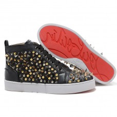 Christian Louboutin Louis Spikes Tenisky Černé Christian Louboutin Louis Spikes Tenisky Černé