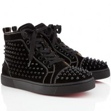 Christian Louboutin Louis Spikes Tenisky Černé Christian Louboutin Louis Spikes Tenisky Černé