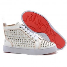 Christian Louboutin Louis Stříbrné Tenisky Bílé Christian Louboutin Louis Stříbrné Tenisky Bílé