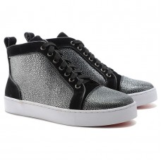 Christian Louboutin Louis Jeweled Tenisky Černé Christian Louboutin Louis Jeweled Tenisky Černé