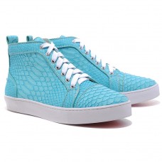 Christian Louboutin Louis Python Tenisky Modré Christian Louboutin Louis Python Tenisky Modré
