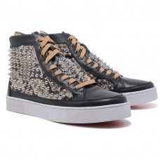 Christian Louboutin Louis Spikes Tenisky Černé Christian Louboutin Louis Spikes Tenisky Černé