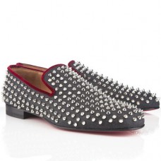 Christian Louboutin Rollerboy Spikes Mokasíny Navy