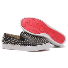 Christian Louboutin Kolečkové Mokasíny Černé Christian Louboutin Kolečkové Mokasíny Černé