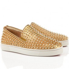Christian Louboutin Roller Boat Mokasíny Zlaté Christian Louboutin Roller Boat Mokasíny Zlaté