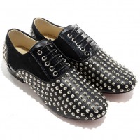Christian Louboutin Fred Spikes Mokasíny Černé