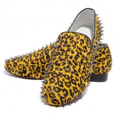 Christian Louboutin Rollerboy Spikes Mokasíny Zlaté