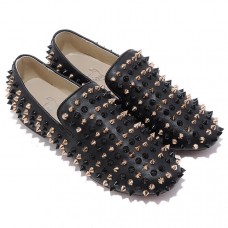 Christian Louboutin Rollerboy Spikes Mokasíny Černé