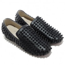 Christian Louboutin Rollerboy Spikes Mokasíny Černé