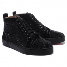 Christian Louboutin Louis Strass tenisky černé Christian Louboutin Louis Strass tenisky černé