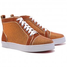 Christian Louboutin Louis Strass tenisky hnědé Christian Louboutin Louis Strass tenisky hnědé