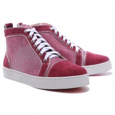 Christian Louboutin Louis Rhinestones Tenisky Červené