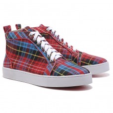 Christian Louboutin Louis TarTaupe tenisky červené Christian Louboutin Louis TarTaupe tenisky červené