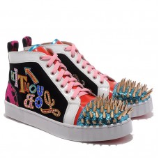 Christian Louboutin Louis Zlaté hroty Tenisky Vícebarevné Christian Louboutin Louis Zlaté hroty Tenisky Vícebarevné