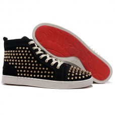 Christian Louboutin Louis Zlaté hroty Tenisky Černé Christian Louboutin Louis Zlaté hroty Tenisky Černé