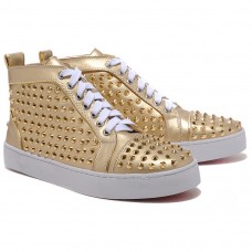 Christian Louboutin Louis Zlaté tenisky s podpatky Zlaté Christian Louboutin Louis Zlaté tenisky s podpatky Zlaté