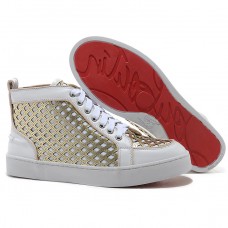 Christian Louboutin Louis Spikes Tenisky Bílé Christian Louboutin Louis Spikes Tenisky Bílé