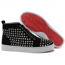 Christian Louboutin Louis Stříbrné Tenisky Černé Christian Louboutin Louis Stříbrné Tenisky Černé
