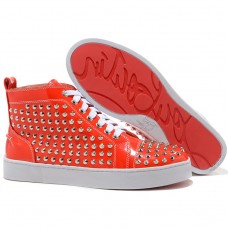 Christian Louboutin Louis Spikes Tenisky Oranžové Christian Louboutin Louis Spikes Tenisky Oranžové
