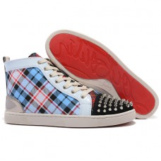 Christian Louboutin Louis Spikes Tenisky Modré Christian Louboutin Louis Spikes Tenisky Modré