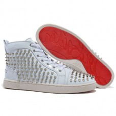 Christian Louboutin Louis Spikes Tenisky Bílé Christian Louboutin Louis Spikes Tenisky Bílé