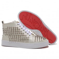 Christian Louboutin Louis Spikes Tenisky Béžová Christian Louboutin Louis Spikes Tenisky Béžová