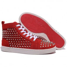 Christian Louboutin Louis Spikes Tenisky Červené Christian Louboutin Louis Spikes Tenisky Červené
